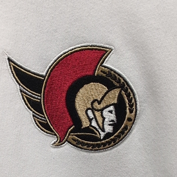 Fanatics White and Red Ottawa Senators Long Sleeve Hoodie Size Med. NWT. - Picture 5 of 7